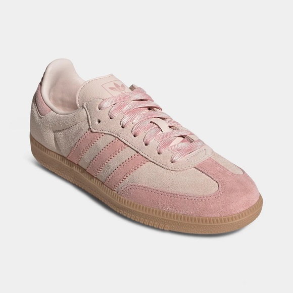 Adidas Suede Pink and Tan Trainers - Picture 2 of 8